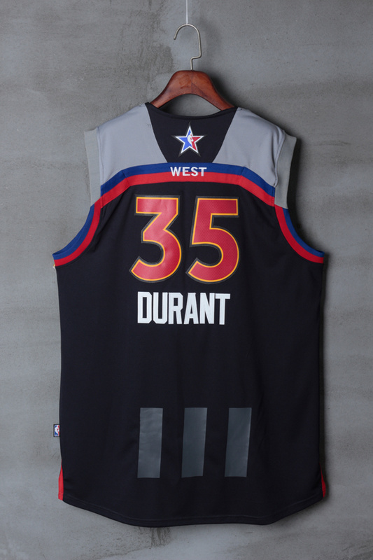 Men Golden State Warriors #35 Durant black 2017 NBA All Star jerseys